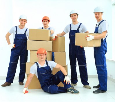 Efficient removal services team at work