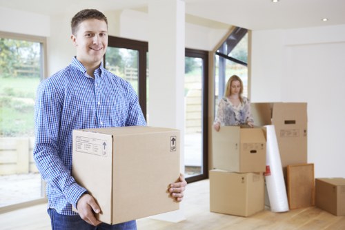 Customer service representative assisting clients