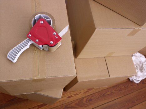 Effectively packed boxes ready for moving